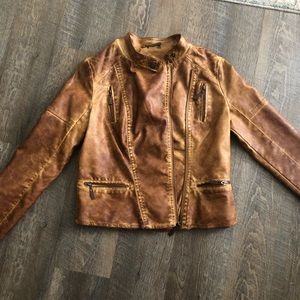 Rust/Mustard Biker Jacket